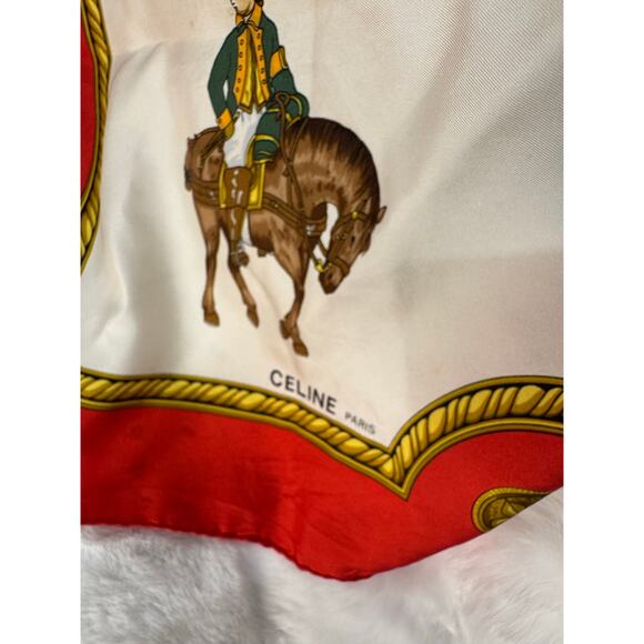 Celine Vintage Silk Scarf – “Messageries et Diligences” Print - Picture 5 of 7